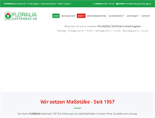 Tablet Screenshot of floralia-gartenbau.de